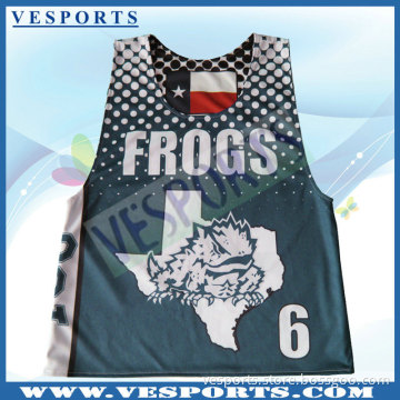 Polyester Quick Dry Custom Lacrosse Shirts
